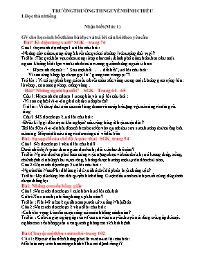 Đề kiểm tra cuối học kì I Tiếng việt lớp 5 phần Đọc hiểu - Trường Tiểu học Nguyễn Đình Chiểu